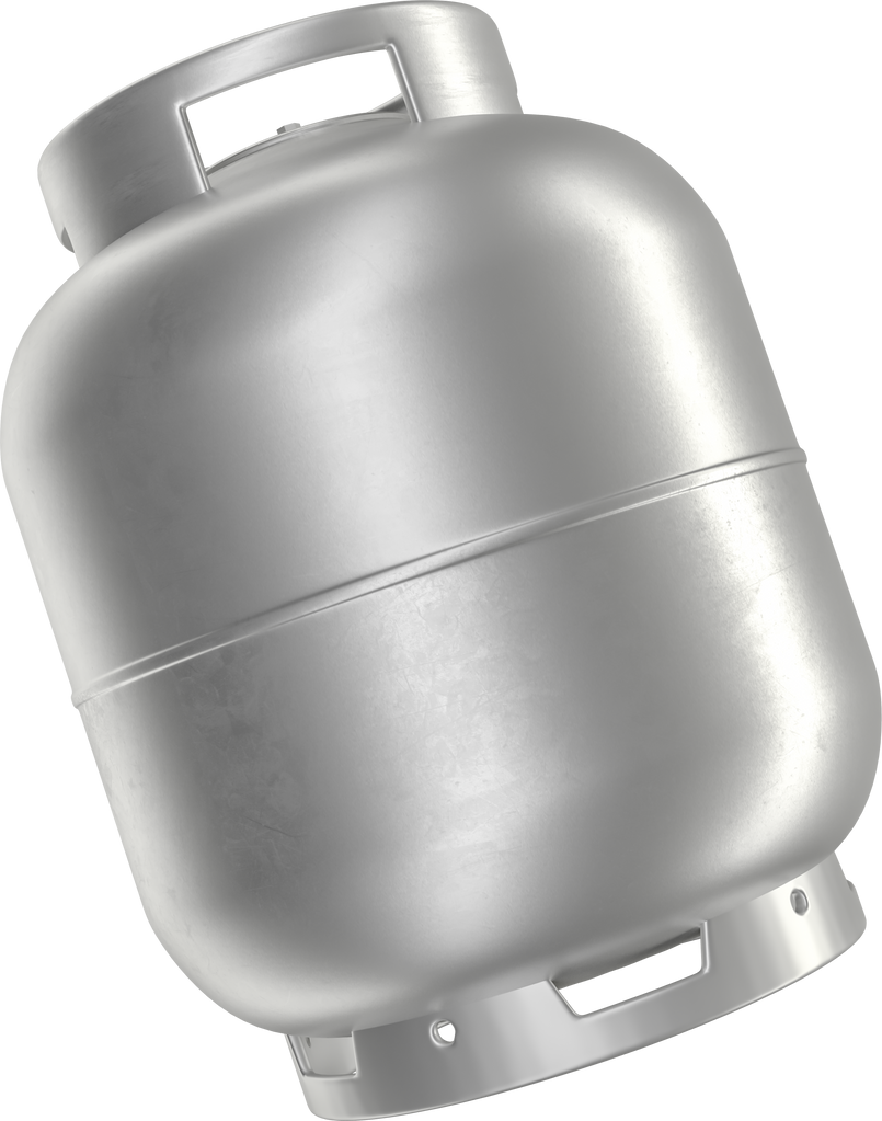 Gas cylinder in realistic 3d render